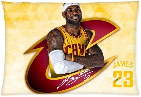Weitengs LeBron James Cleveland Cavs 23 Pillowcases 20x26 Inch