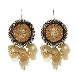 Hangin by a Thread Round Earrings (Femme Frivolity)