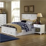 IMAGE OF King size Hillsdale Sea Coast White Storage Bed 4 Piece Bedroom Set
