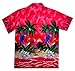 Funky Hawaiian Shirt, Parrot, Pink, L