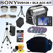 Sony DCR-DVD108 DVD Handycam Camcorder and Deluxe Accessory Outfit
