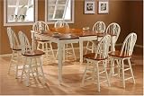 Creamy Buttermilk Counter Height 9 Piece Dining Set By Coaster Furniture