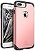 E LV Case for iPhone 8 Plus iPhone 7 Plus Case Shock-Absorption High Impact Resistant Rugged Hybrid Armor Protection Defender Case Cover for Apple iPhone 8 Plus iPhone 7 Plus [Rose Gold/Black]