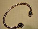 Magnetic Sports Bracelet with Gold Beads Balls in Rope Design