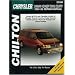 Chrysler: Caravan/Voyager/Town & Country 1984-95 (Chilton's Total Car Care Repair Manual)