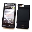Black Rubberized Snap-On Protector for Motorola DROID X Xtreme MB810 (Verizon)