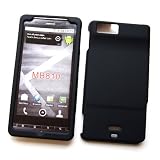Black Rubberized Snap-On Protector for Motorola DROID X Xtreme MB810 (Verizon)