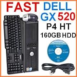 Fast Dell Gx520 Desktop Computer Pentium 4 HT 1Gb 160Gb DVD/CDRW Keyboard/Mouse/Recovery CD included