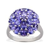 925 Sterling Silver 3.42cts Tanzanite Ring