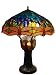 Tll013 American Made Handcrafted Blue Tiffany Style Table Lamp with Dragonfly Design