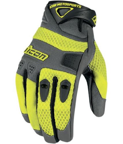 Icon Anthem Gloves , Gender: Mens/Unisex, Distinct Name: Militay Spec Hi-Vis, Primary Color: Yellow, Size: Sm 3301-1942 On Sale