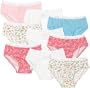 Fruit of the Loom Girls 2-6x 9 Pack Girls Cotton Low Rise Brief,Multi,6