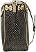 Michael Kors Women's Jet Set Perforated Gather PVC Shoulder Tote - Brown