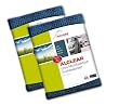 2er Set ALCLEAR Microfasertuch Trockenwunder - zieht Wasser wie ein Magnet - perfekt für Auto, Autolacke, Motorrad und Küche - superweiche Premium-Qualität für besten Werterhalt - 60x40 cm dkl.blau