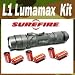 Surefire L1-HA-WH L1 Lumamax Compact Dual-Output LED Flashlight With Batteries