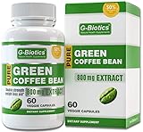 G-Biotics Green Coffee Bean Extract PURE 800mg - EXTRA POTENT ULTRA Premium Weight Loss Pill - (50% Chlorogenic Acid) - Supports Healthy Natural Weight Loss - 1600mg Per Day - Full 30 Days Supply