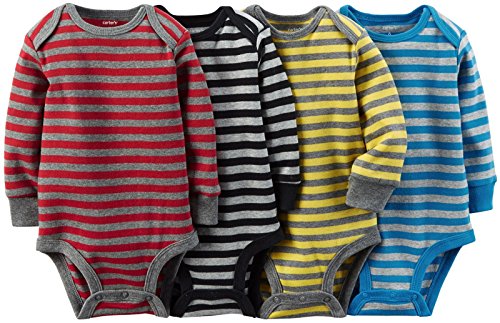 Carter's Baby Boys' 4 Pack Striped Bodysuits (Baby)