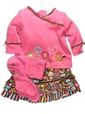 3pc Funky Floral Skirt Outfit by Baby Essentials