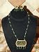 Christmas Gift -Gold Plated Dark Emerald Green Beads 3p Necklace Earring Set Indian Style Ethnic Jewelry Set
