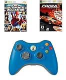 Boys Holiday Bundle - 2 Great Games and a Blue Wireless Controller for Xbox 360