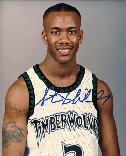 STEPHON MARBURY,MINNESOTA TIMBERWOLVES,NETS,SIGNED,AUTOGRAPHED,8X10,PHOTO,COA,RARE HARD TO FIND PHOTO