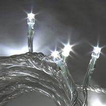 LED Fairy Lights Battery operated 20 White Multi Action