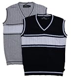 Viero Richi Boys V-neck Striped Sweater Vest - More Colors Available (Sizes 2-16)