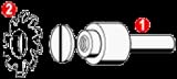 Proxxon 24426 HSS Gear Cutter No.1, 12-13 Teeth