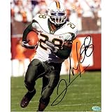 Clinton Portis Miami Hurricanes 8x10 Autographed Photograph