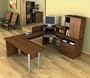 U-Shaped Desk Set 1 in Tuscany Brown - Inspiration - Bestar Office Furniture - 91853-63