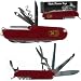 Red 13 Function Swiss Type Army Knife - 3.5 Inches Closed