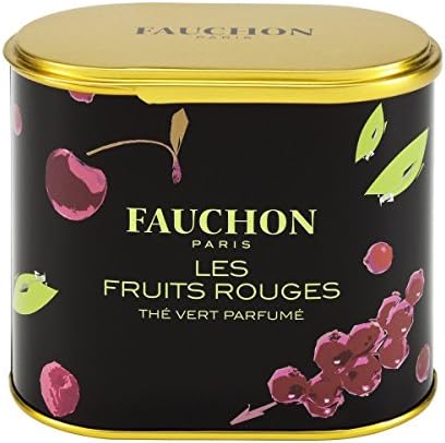 FAUCHON Paris Les Fruits Rouge 80g Loose Tea in a Tin Caddy (1 Pack) Seller Product Id FA113 - USA Stock