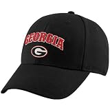 Georgia Bulldogs Black Classic Structured Adjustable Hat