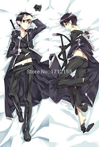 Home Pillow Cover? Japanese Anime Dakimakura Sword Art Online Sao Kirito Bl Pillowcase Male Huggi Body Pillow Case Cover 150X50 Cm