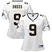 Reebok New Orleans Saints Drew Brees Women's Replica White Jersey
