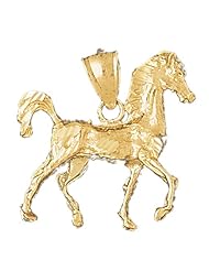 CleverEves 14K Gold Pendant 3-D Horse 7 - Gram(s)