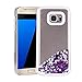 Urberry Galaxy S7 Edge Case, Floating Bling Glitter Sparkle Case for Samsung Galaxy S7 Edge with a Screen Protector (Purple)