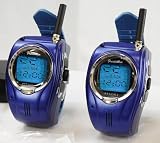 GSI Super Quality Stylish Set of Wrist Watch Two-Way Radios, Multi-Channels Walkie-Talkies – Great Surveillance Tool – LCD Display – 1.5 Miles Range, for Camping, Hiking and All Outdoor Activities – Earphones Included