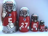 Tampa Bay Buccaneers NFL Football or any team Russian Nesting doll 5 pcs / 6 in