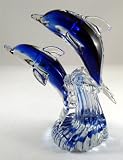 8 Glass Dolphin Figurine