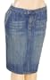 Four Pocket Denim Knee Length Skirt for Full Figured Women / Plus Size