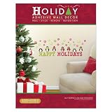Lot 26 Studio, Holiday Penguins, Vinyl Christmas Peel and Stick Instant Wall Sticker Decals