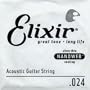 Elixir Strings Acoustic Guitar String NANOWEB Coating, .024