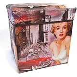 Inymall Home Interior Storage Ottoman (Marilyn Monroe Design)