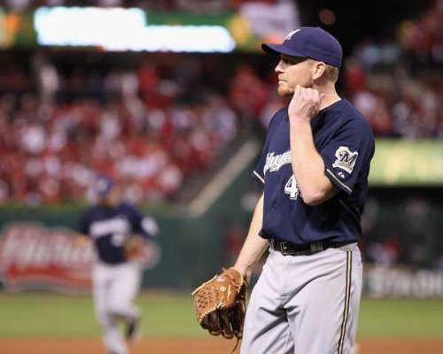 Randy Wolf, Milwaukee Brewers, NLCS Game 4, 10/13/2011