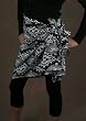 Batik Sarong - Goddess, Black and White