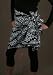 Batik Sarong - Goddess, Black and White