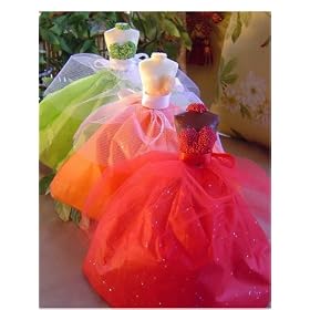 Chocolate Bridesmaid Doll - Milk Chocolate - Orange Bodice