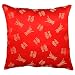 EXP Decorative Silky Red Cushion Cover / Pillow Sham - Chinese "Prosperity & Long Life" Symbols