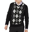 Merona&reg;Merino Wool Argyle Sweater - Black